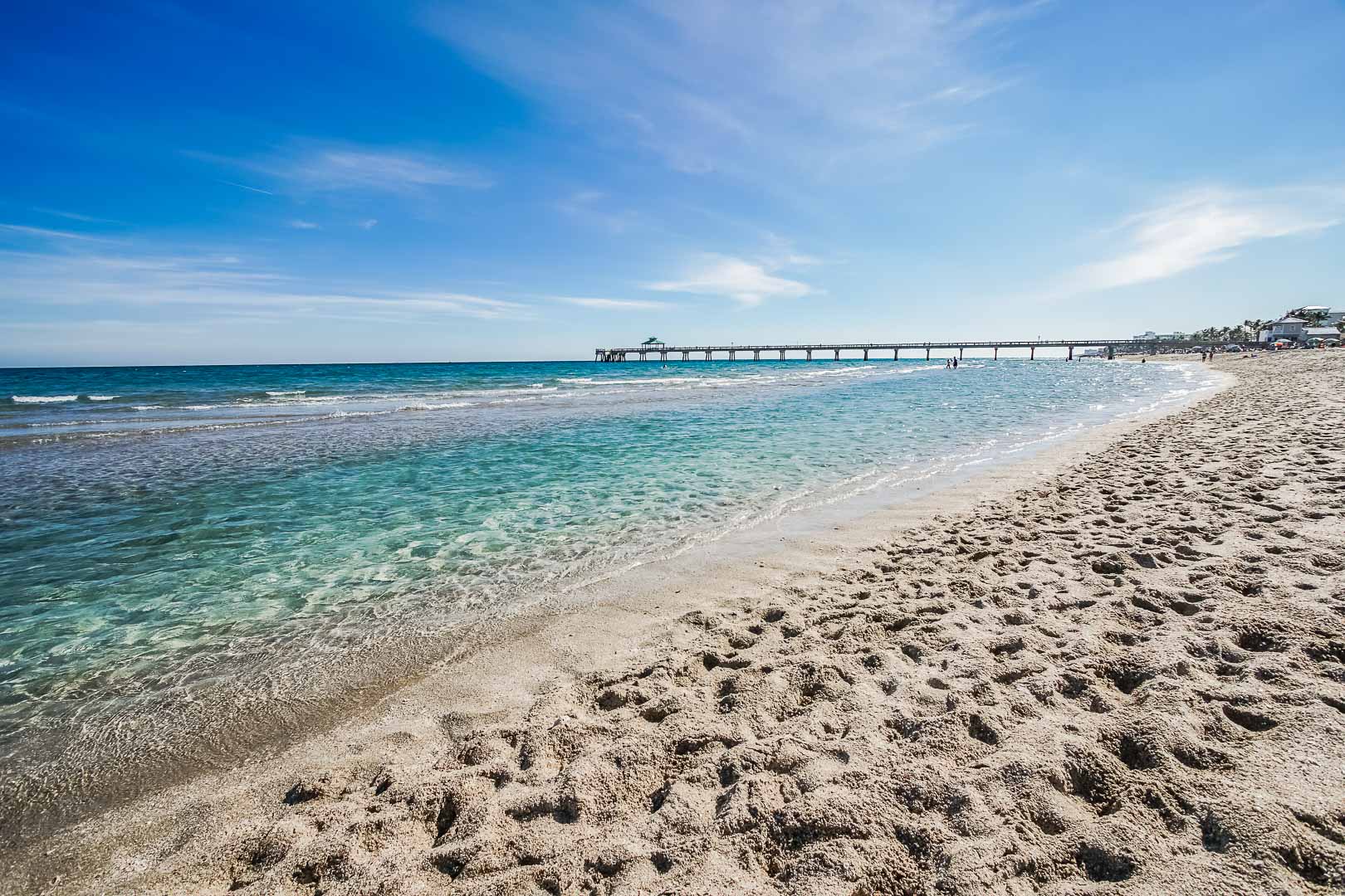 A crisp beach side view at VRI's Berkshire Beach Club in Florida